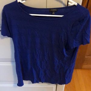 Embellished shirt sleeve stripe top